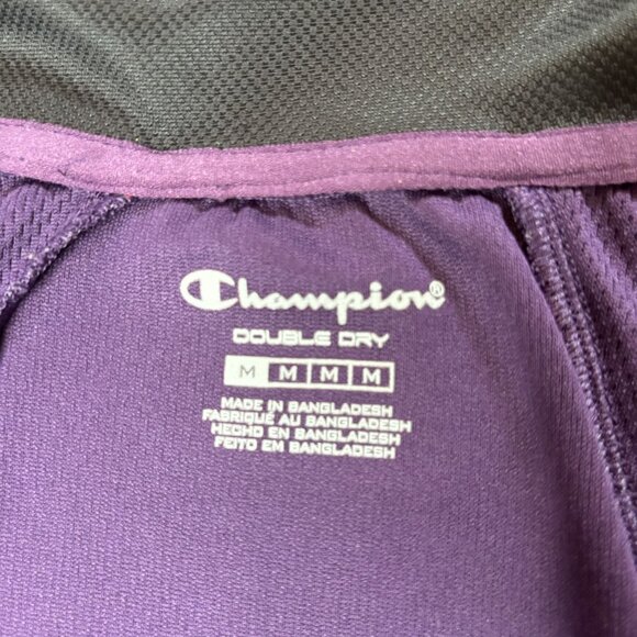 Champion Women's Double Dry Full-Zip Jacket - Purple Size M - Picture 5 of 7